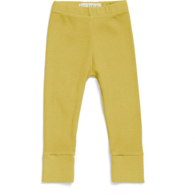 The Ribbed Leggings, Chartreuse