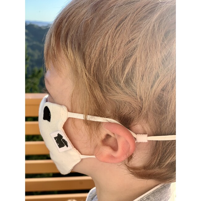 Double Embroidered Bear Reusable Toddler & Kid Face Mask - Face Masks - 4