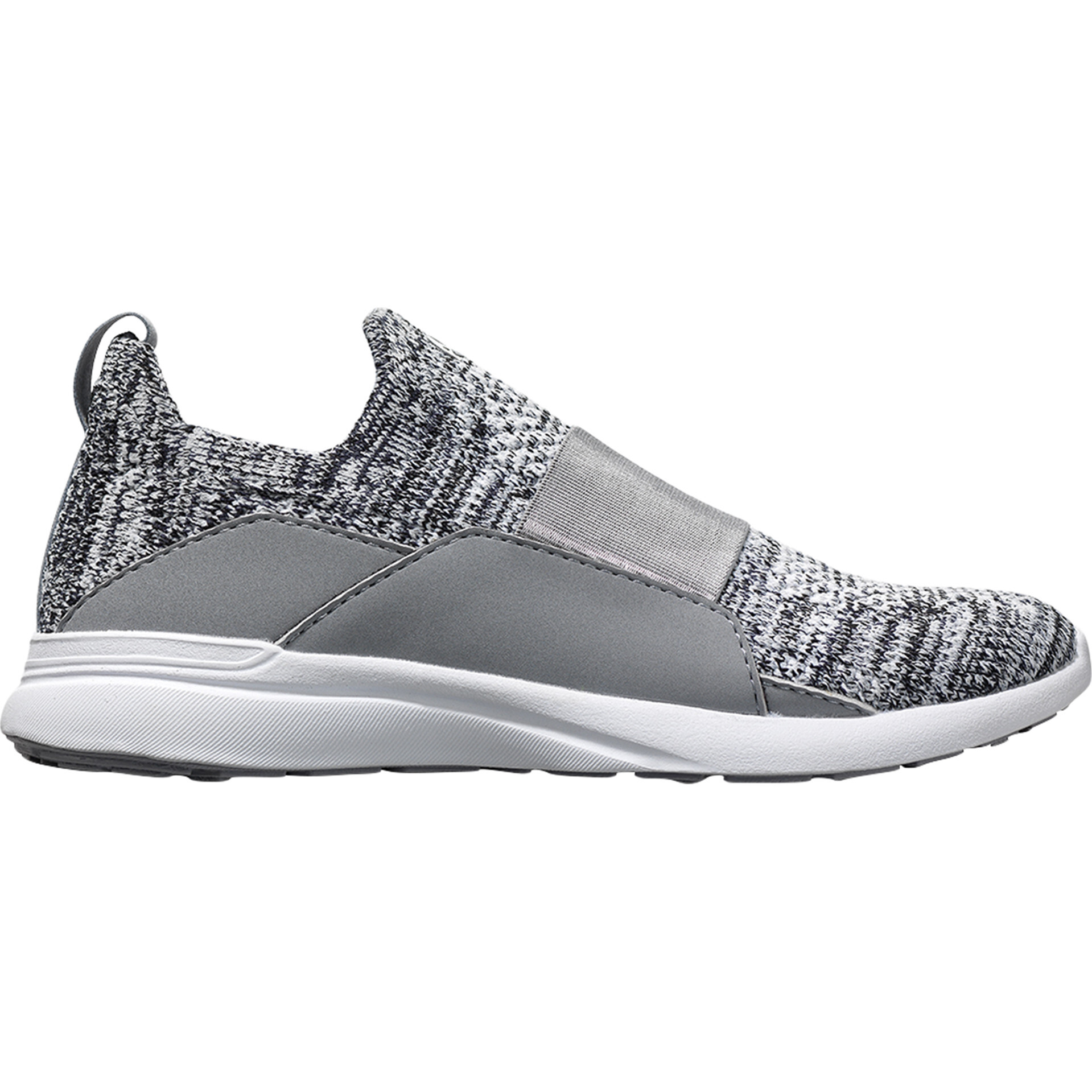 Youth TechLoom Bliss Sneaker, Heather Grey & White - Sneakers - 1