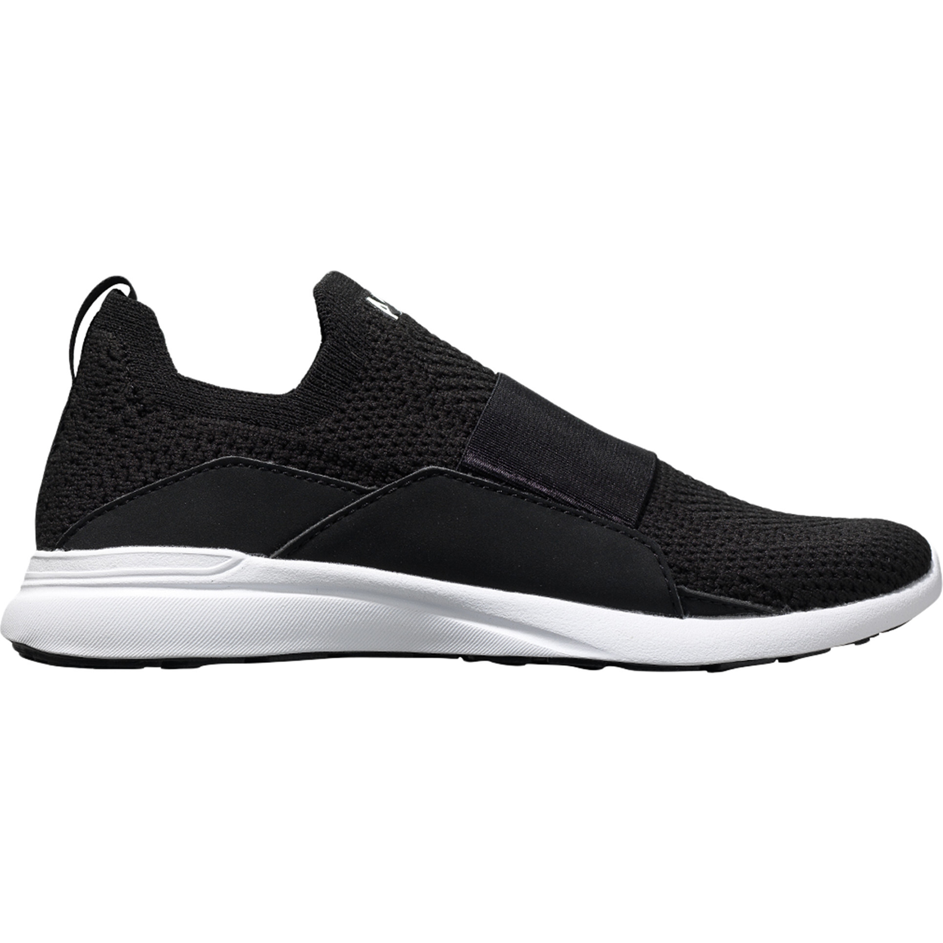 Youth TechLoom Bliss Sneaker, Black & White - Sneakers - 1