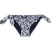 *Exclusive* Girls Mila Bikini Bottom, White and Blue Floral - Two Pieces - 1 - thumbnail