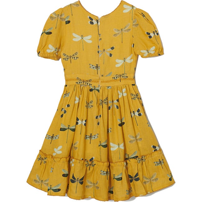 *Exclusive* Girls Pomelo Dress, Yellow Dragonfly - Dresses - 2