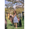 *Exclusive* Girls Herbarium Dress, White & Blue - One Pieces - 2