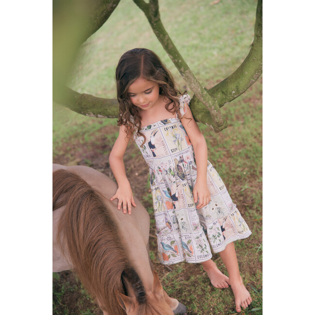 *Exclusive* Girls Herbarium Dress, Postage Stamp - One Pieces - 2