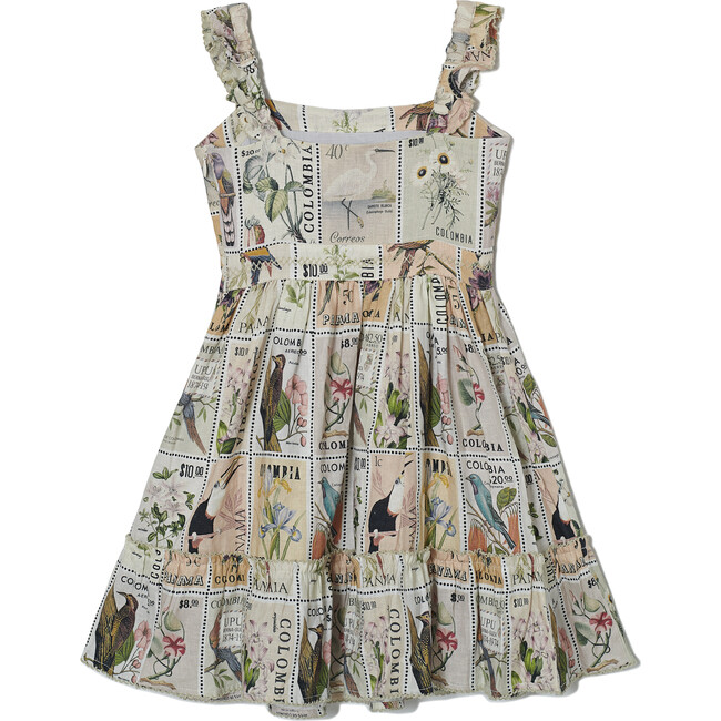 *Exclusive* Girls Herbarium Dress, Postage Stamp - One Pieces - 3
