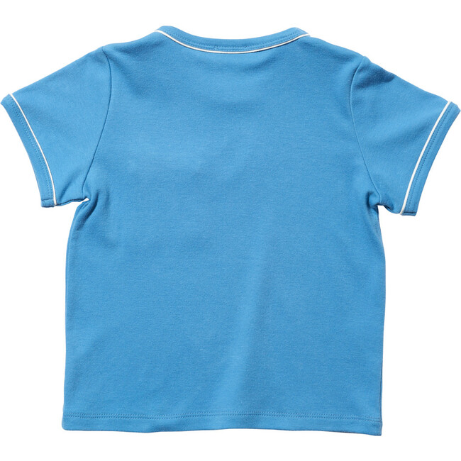 Piped T-Shirt, Blue - Tees - 2