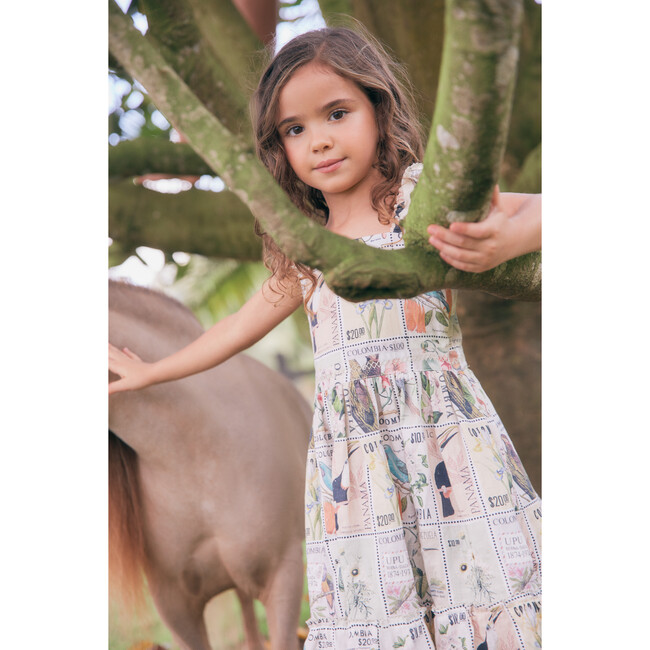 *Exclusive* Girls Herbarium Dress, Postage Stamp - One Pieces - 4
