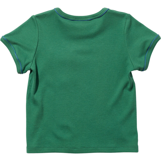 Piped T-Shirt, Green - Tees - 4