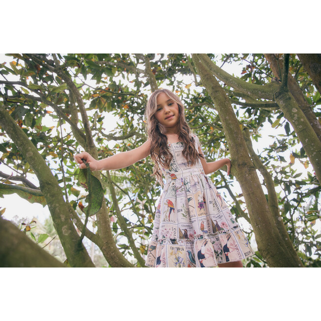 *Exclusive* Girls Herbarium Dress, Postage Stamp - One Pieces - 6