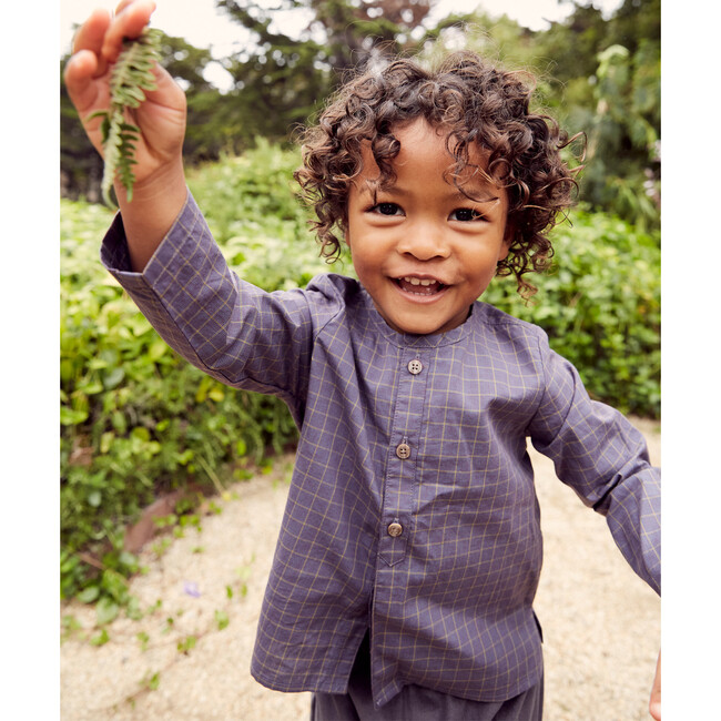 Lupo Baby Shirt, Heather Plaid - Shirts - 2