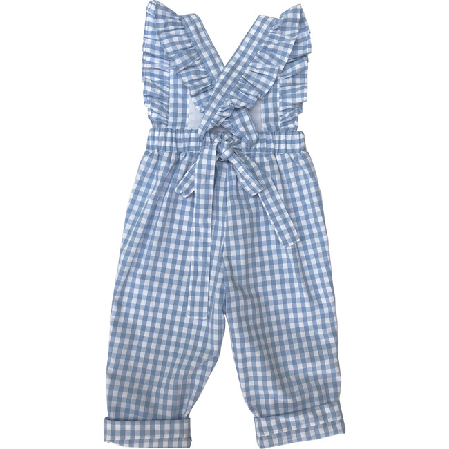 Lucy Jumper, Blue Gingham - Rompers - 2