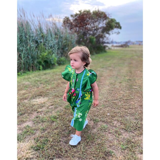 Kids Nairobi Kaftan, Green Floral