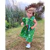 Kids Nairobi Kaftan, Green Floral - Dresses - 3