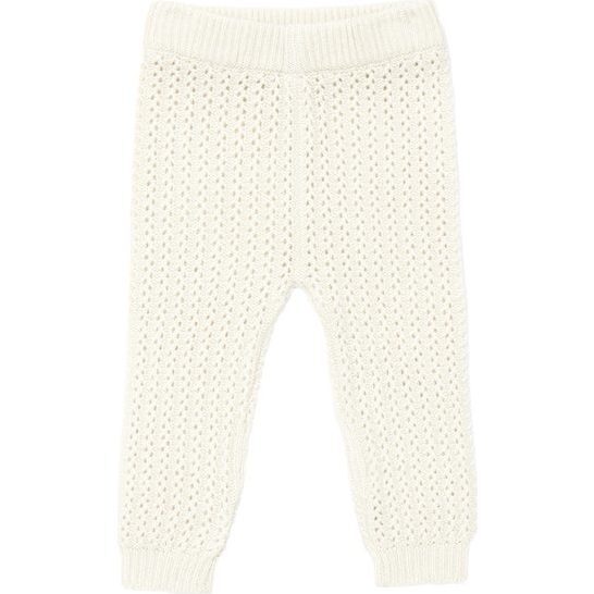 Cashmere Knitted Pant, Winter White - Pants - 1