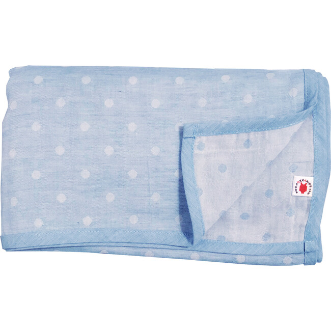 100% GOTS-Certified Organic Cotton Blanket, Turquoise