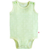 100% GOTS-Certified Organic Cotton Sleeveless Bodysuit, Lime - Onesies - 1 - thumbnail