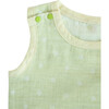 100% GOTS-Certified Organic Cotton Sleeveless Bodysuit, Lime - Onesies - 2