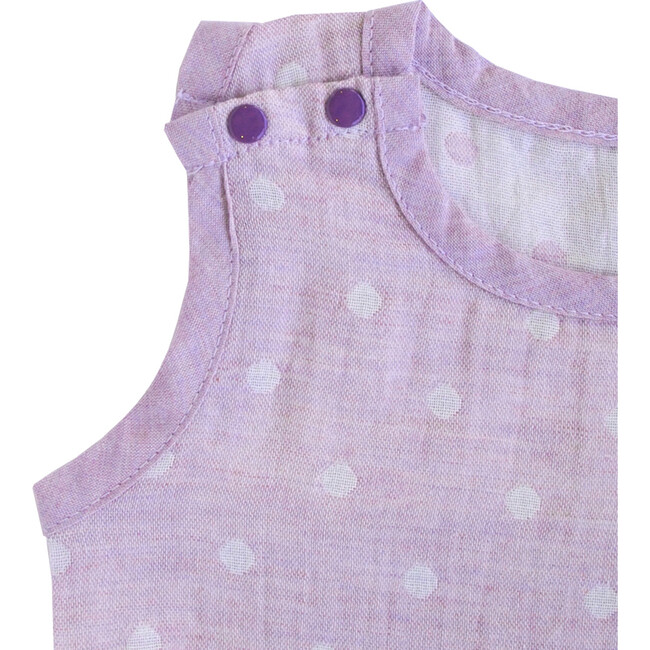 100% GOTS-Certified Organic Cotton Sleeveless Bodysuit, Grape