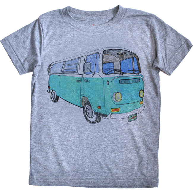 VW Bus T-Shirt, Grey - Tees - 1 - zoom