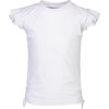 White Flutter Sleeve Rash Top - Rash Guards - 1 - thumbnail