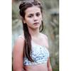 Tabby One Shoulder Bikini, Grey and White - Two Pieces - 2