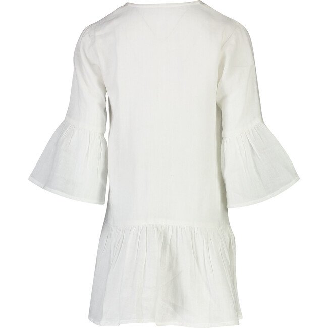 White Organic Cotton Kaftan - Cover-Ups - 2