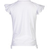 White Flutter Sleeve Rash Top - Rash Guards - 2