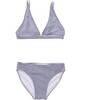 Navy White Stripe Bra Style Bikini - Two Pieces - 1 - thumbnail