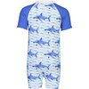 School of Sharks Short Sleeve Sunsuit - One Pieces - 2