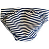 Navy/White Stripe Swim Diaper - Swim Trunks - 2