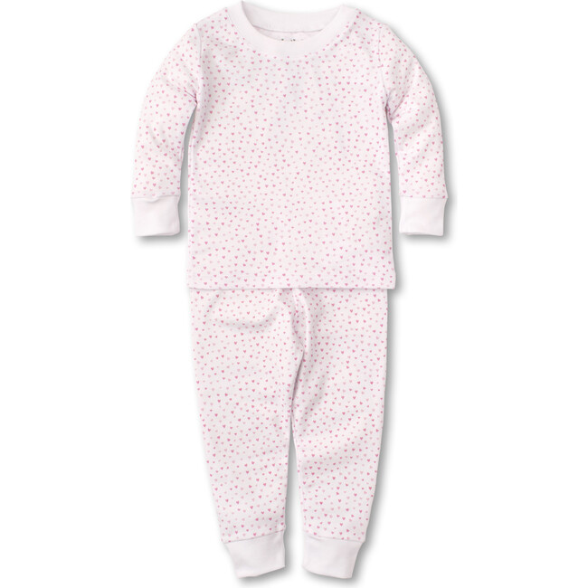 Sweathearts Infant Pajama Set, White & Pink