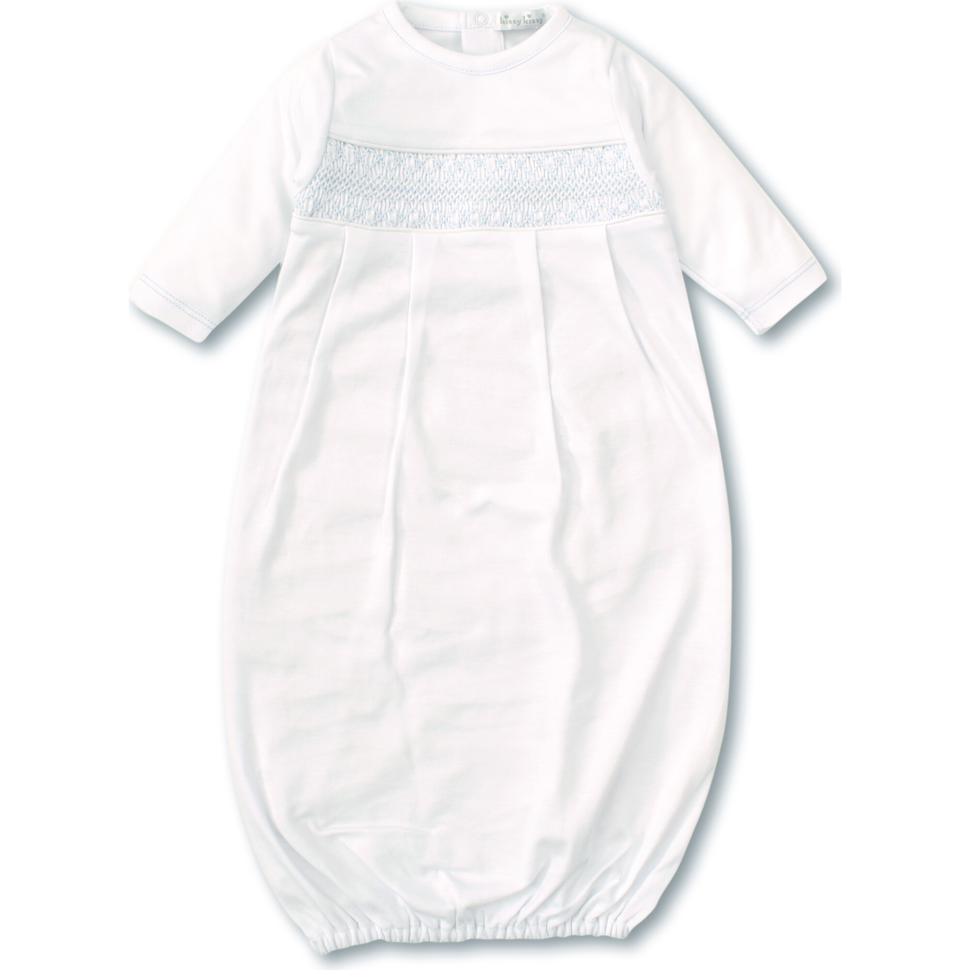 Charmed Gown, White & Blue - Onesies - 1