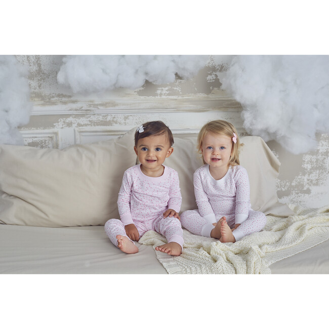 Sweathearts Toddler Pajama Set, White & Pink - Pajamas - 4