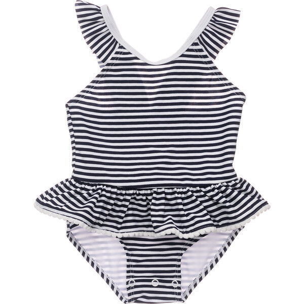 Nautical Stripe Skirt Swimsuit - Snapper Rock Swim | Maisonette