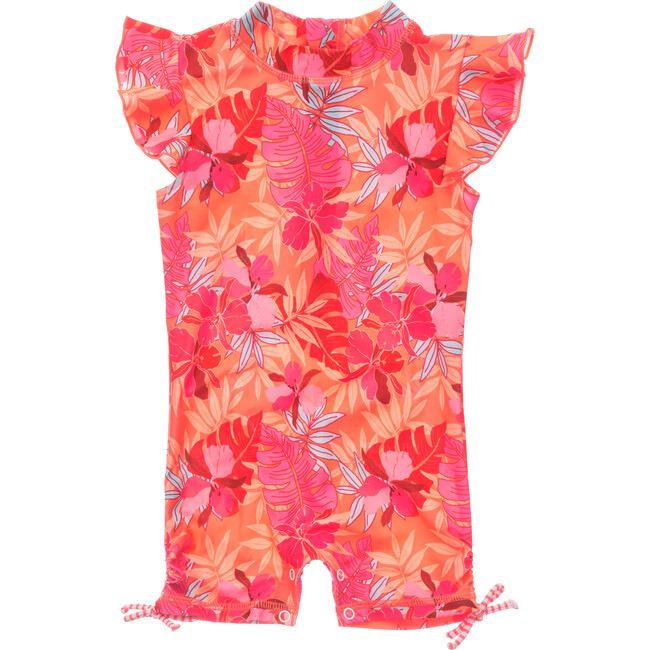 Tropical Punch Flutter Sleeve Swimsuit - Onesies - 1