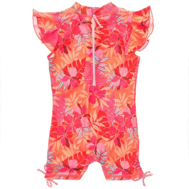 Tropical Punch Flutter Sleeve Swimsuit - Onesies - 2