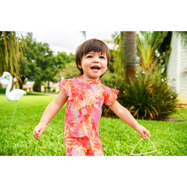 Tropical Punch Flutter Sleeve Swimsuit - Onesies - 3