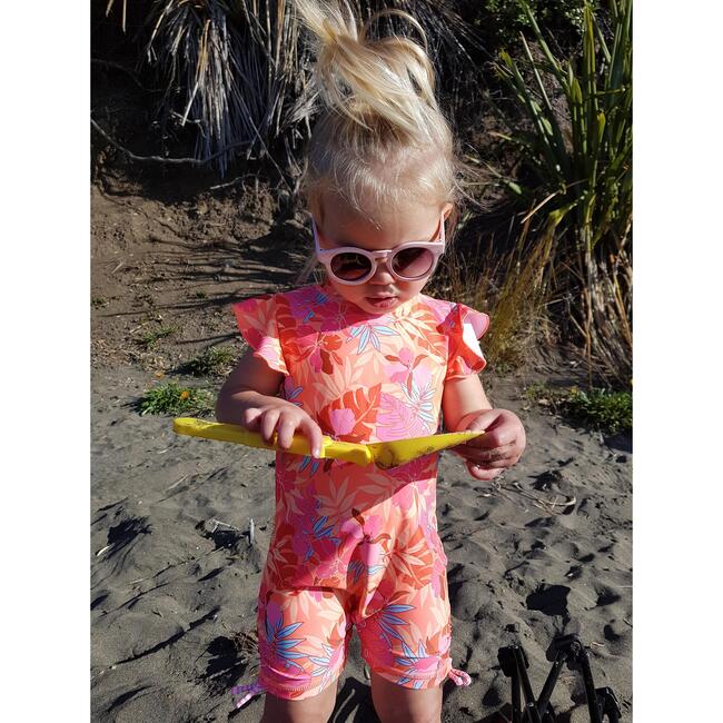 Tropical Punch Flutter Sleeve Swimsuit - Onesies - 4