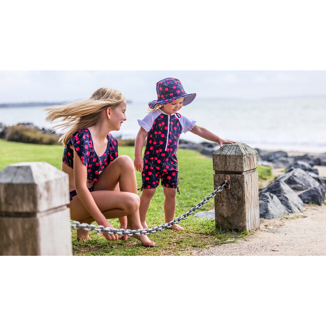 Ma Cheri Short Sleeve Ruffle Swimsuit - One Pieces - 3