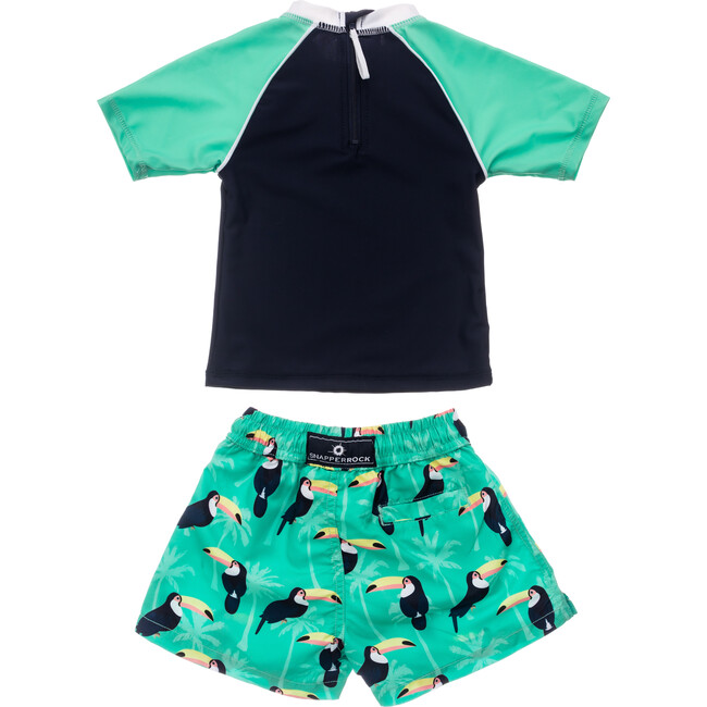 Toucan Talk Baby Short Sleeve Set - Swim Trunks - 2