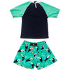 Toucan Talk Baby Short Sleeve Set - Swim Trunks - 2