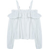 Strappy Babydoll Top, White - Blouses - 2