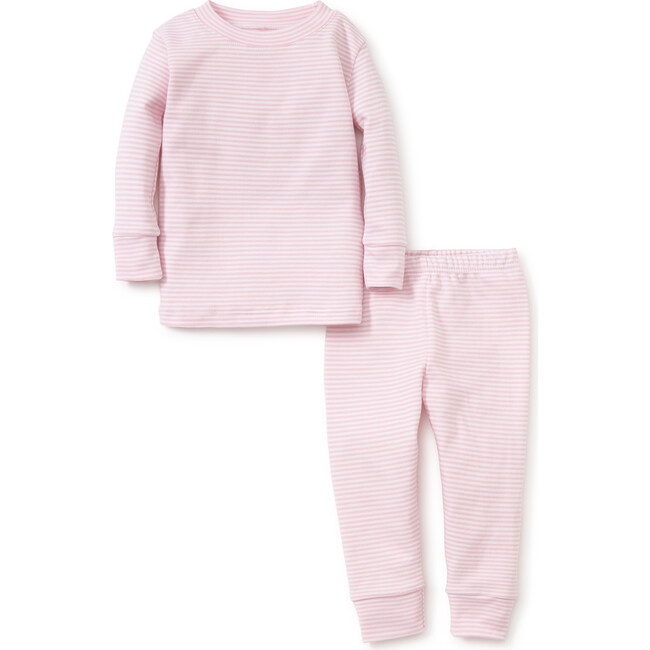 Simple Stripe Pajama Set Large, Pink - Pajamas - 1