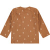 Printed Long Sleeve Shirt, Toffee - Shirts - 2