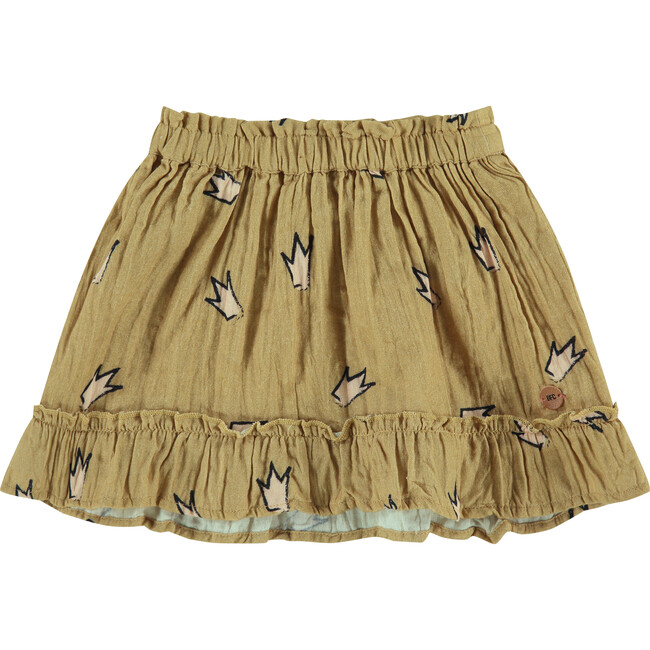 Crown Printed Skirt, Sand