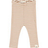 Knit Striped Pants, Mocha - Pants - 1 - thumbnail