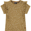 Ruffle Tee, Sand - T-Shirts - 1 - thumbnail