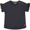 Ruffle Tee, Night Sky - T-Shirts - 1 - thumbnail