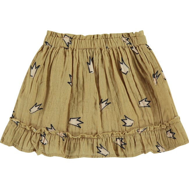 Crown Printed Skirt, Sand - Skirts - 2