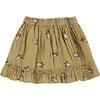 Crown Printed Skirt, Sand - Skirts - 2